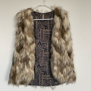 Free People Faux Fur Vest